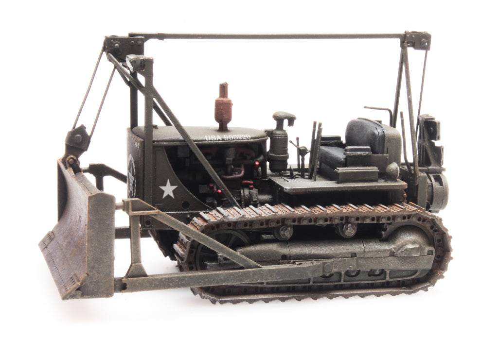 Artitec 387.338 US Army Caterpillar D7 bulldozer in olive drab – 1:87 HO scale