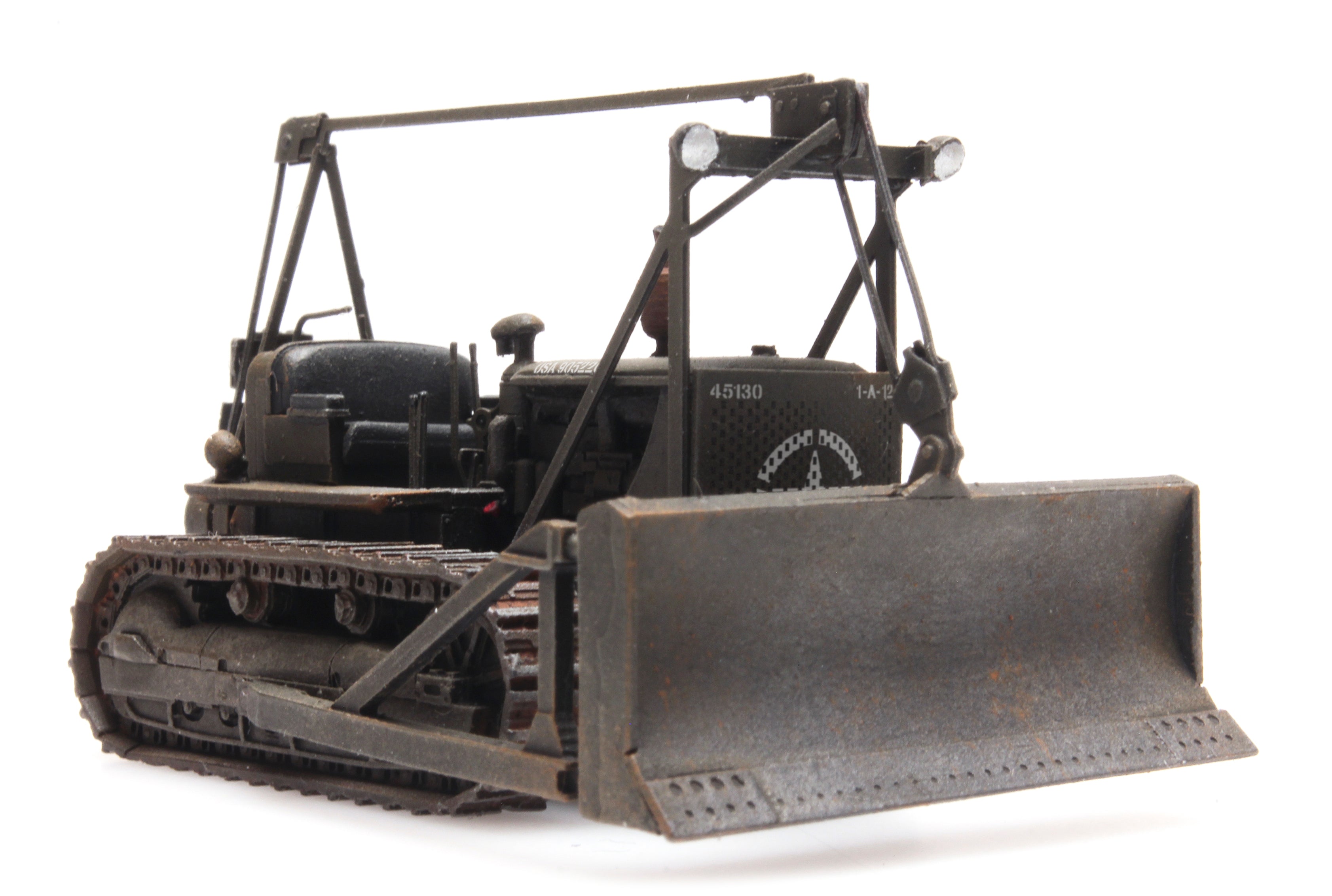 Artitec 387.338 US Army Caterpillar D7 bulldozer in olive drab – 1:87 HO scale