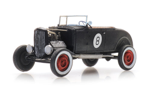 Artitec Ford Model A Hot Rod Black 387.530 HO Scale