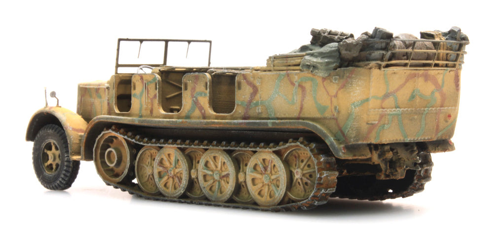 Artitec German Sd.Kfz. 7 Half-Track Personnel Carrier 8t Camouflage 6870067 1:87 HO Scale Model