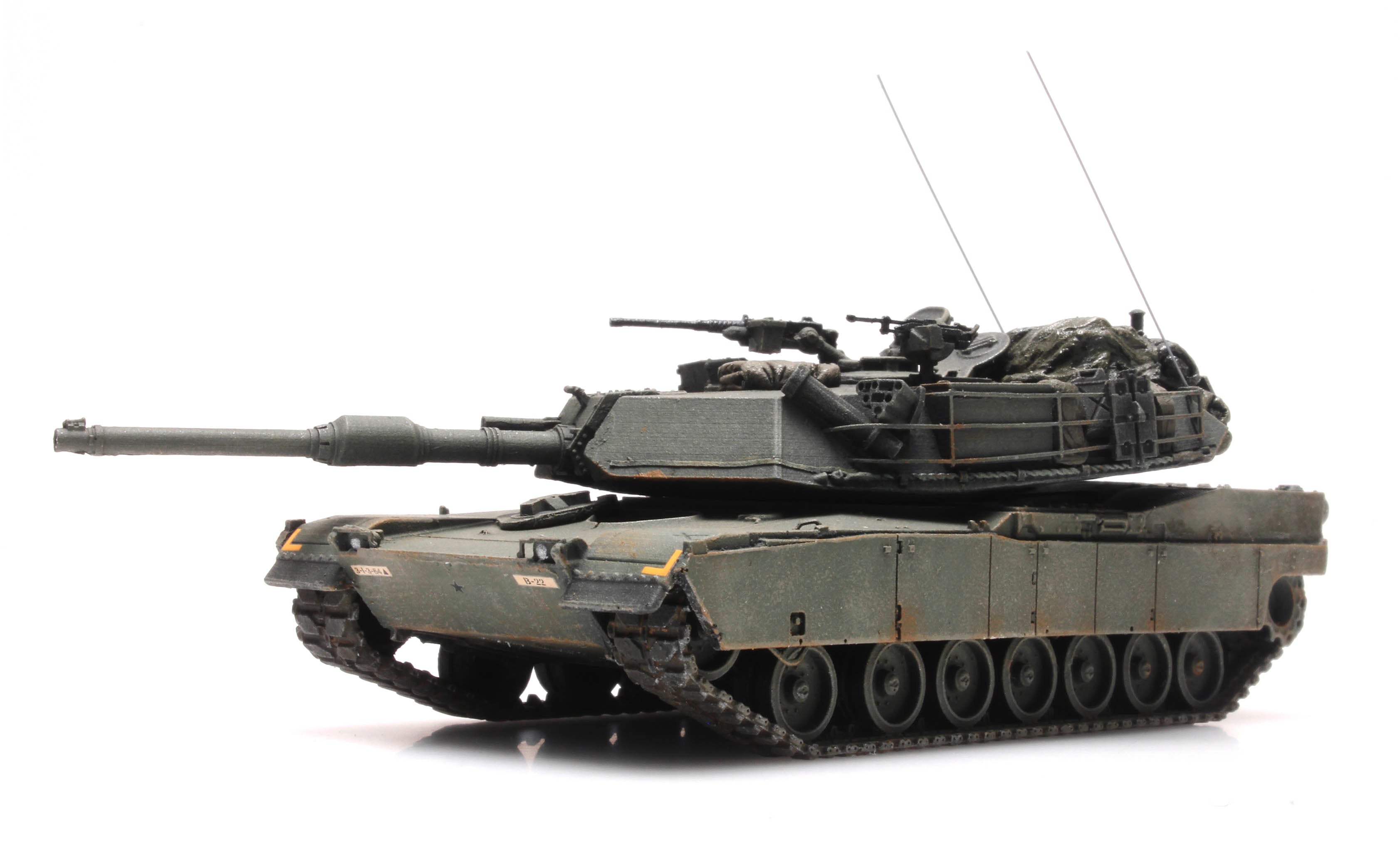 Artitec 6870137 US M1 Abrams Green 1:87 HO Scale Model