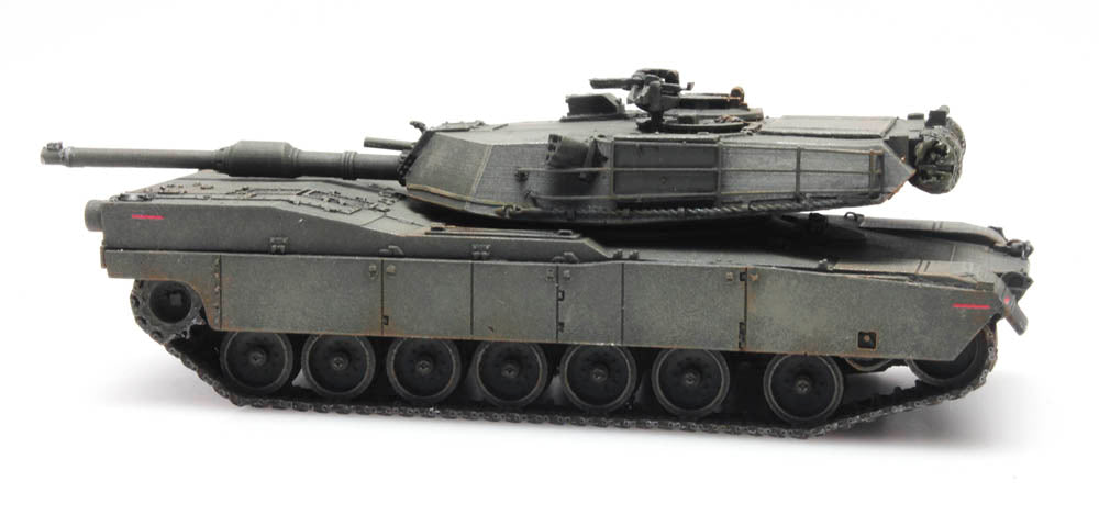 Artitec 6870138 US M1 Abrams Green Train Load 1:87 HO Scale Model