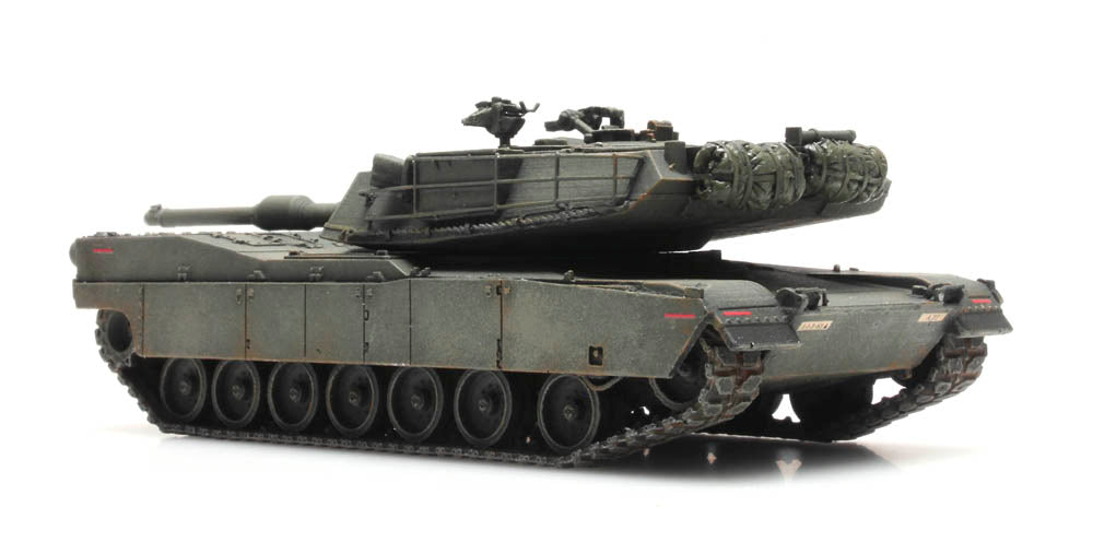 Artitec 6870138 US M1 Abrams Green Train Load 1:87 HO Scale Model