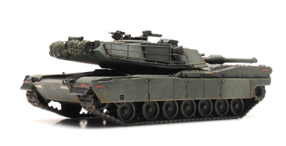 Artitec 6870138 US M1 Abrams Green Train Load 1:87 HO Scale Model