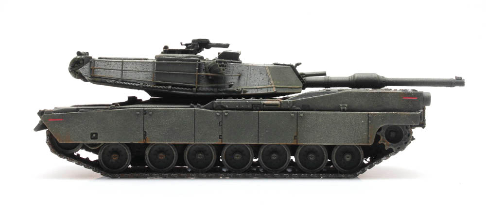 Artitec 6870138 US M1 Abrams Green Train Load 1:87 HO Scale Model