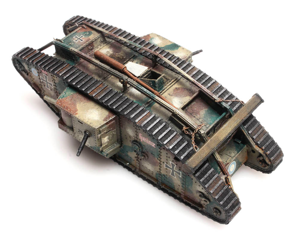 Artitec German WWI Mark IV Male Beute Abt. 14 Heinz 1:87 HO Scale Model