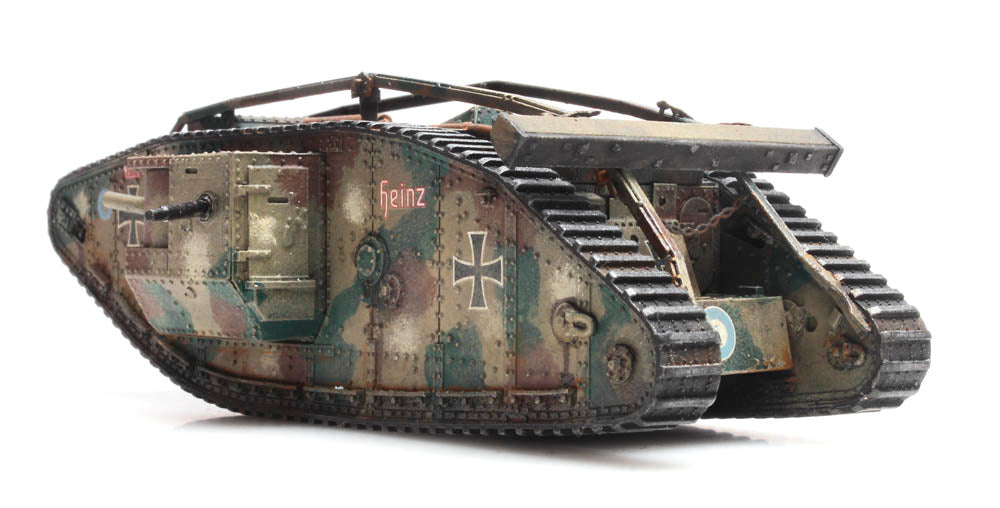 Artitec German WWI Mark IV Male Beute Abt. 14 Heinz 1:87 HO Scale Model