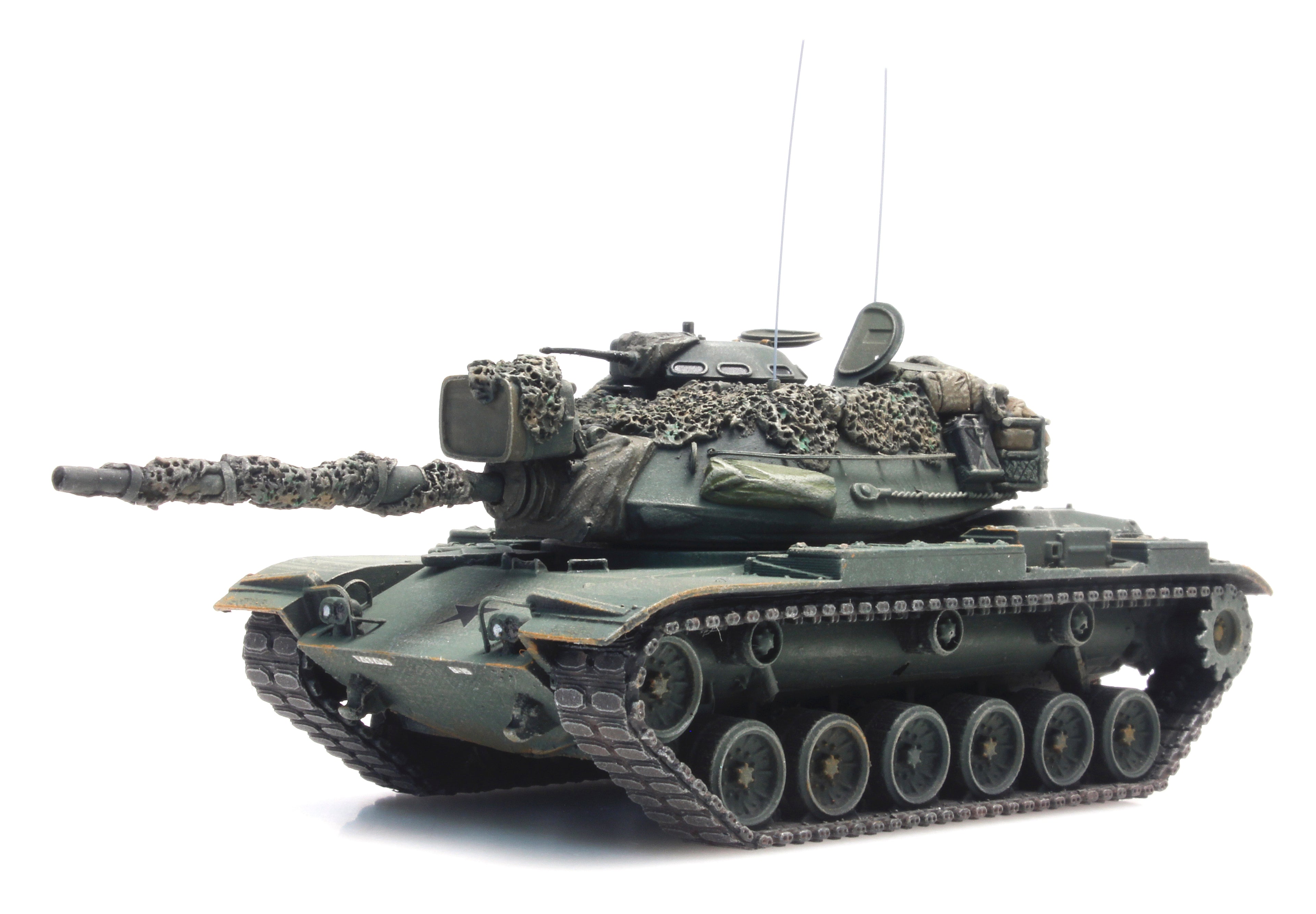 Artitec 6870239 US M60A1 Olive Green Combat Ready 1:87 HO Scale Tank Model