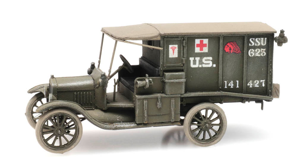 Artitec US Army T-Ford Ambulance 6870308 – 1:87 HO Scale Model