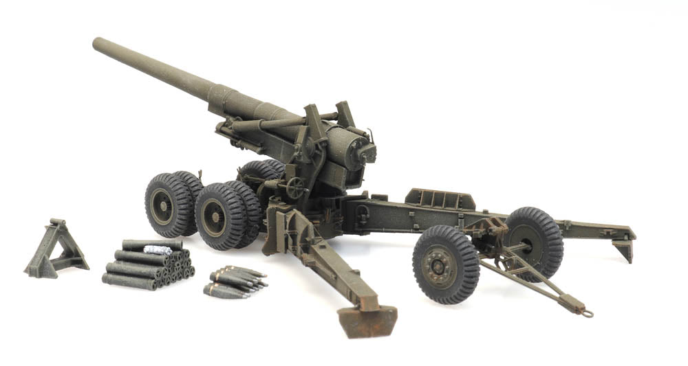 Artitec US 155 mm Gun M1 Long Tom Firing Mode 6870388 1:87 HO Scale Model