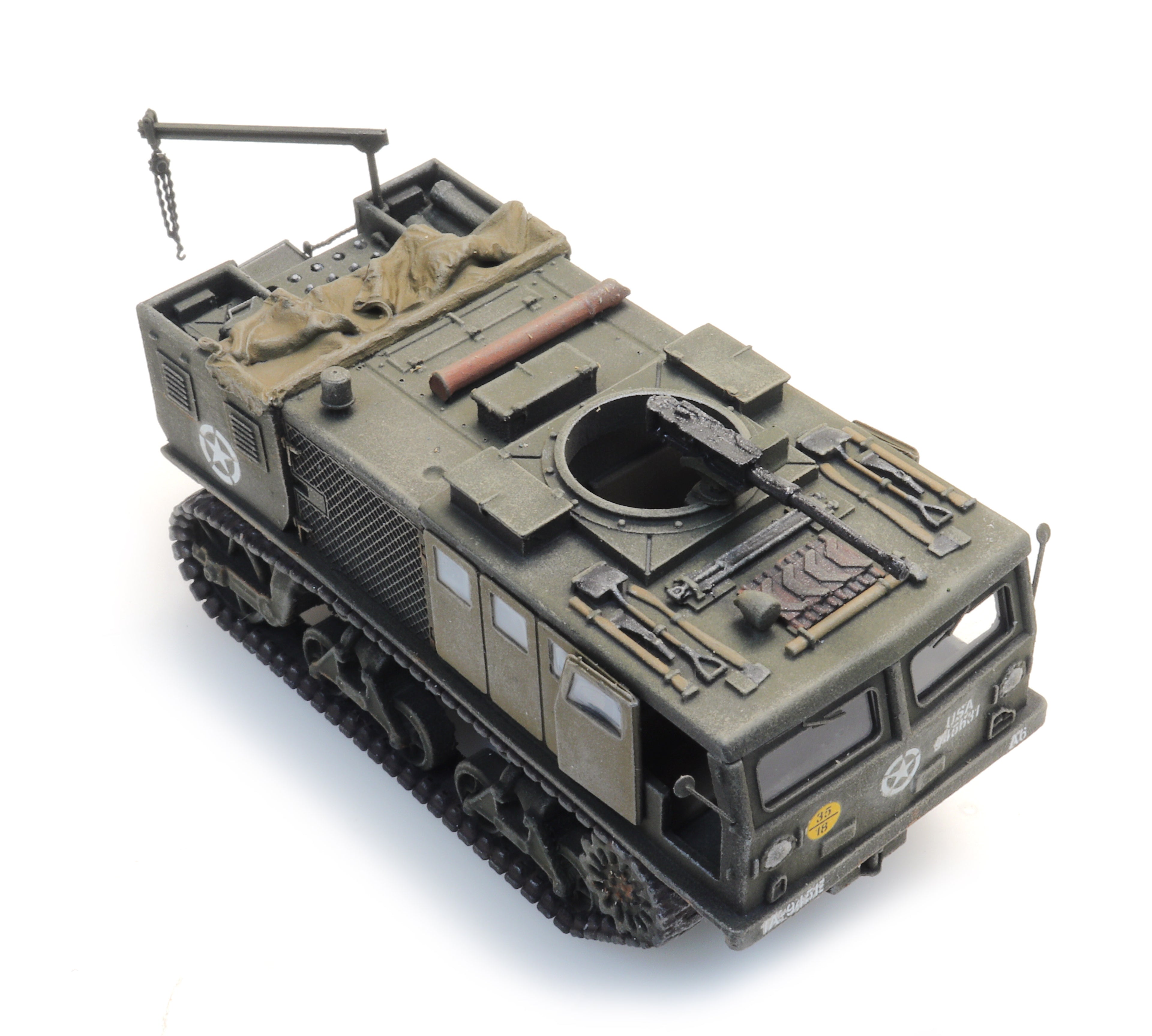 Artitec US M4 High Speed Tractor Unloading 6870413 – 1:87 HO Scale Model