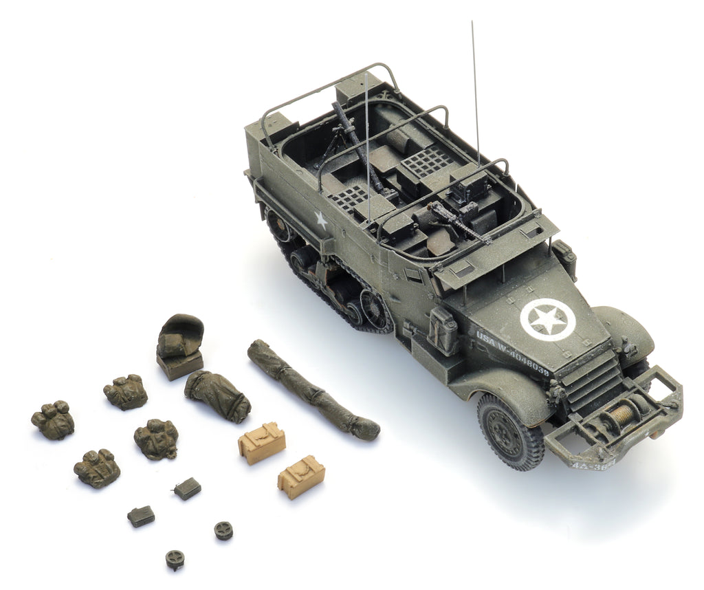 Artitec US M4A1 Halftrack 81mm Mortar 6870438 – 1:87 HO Scale Model
