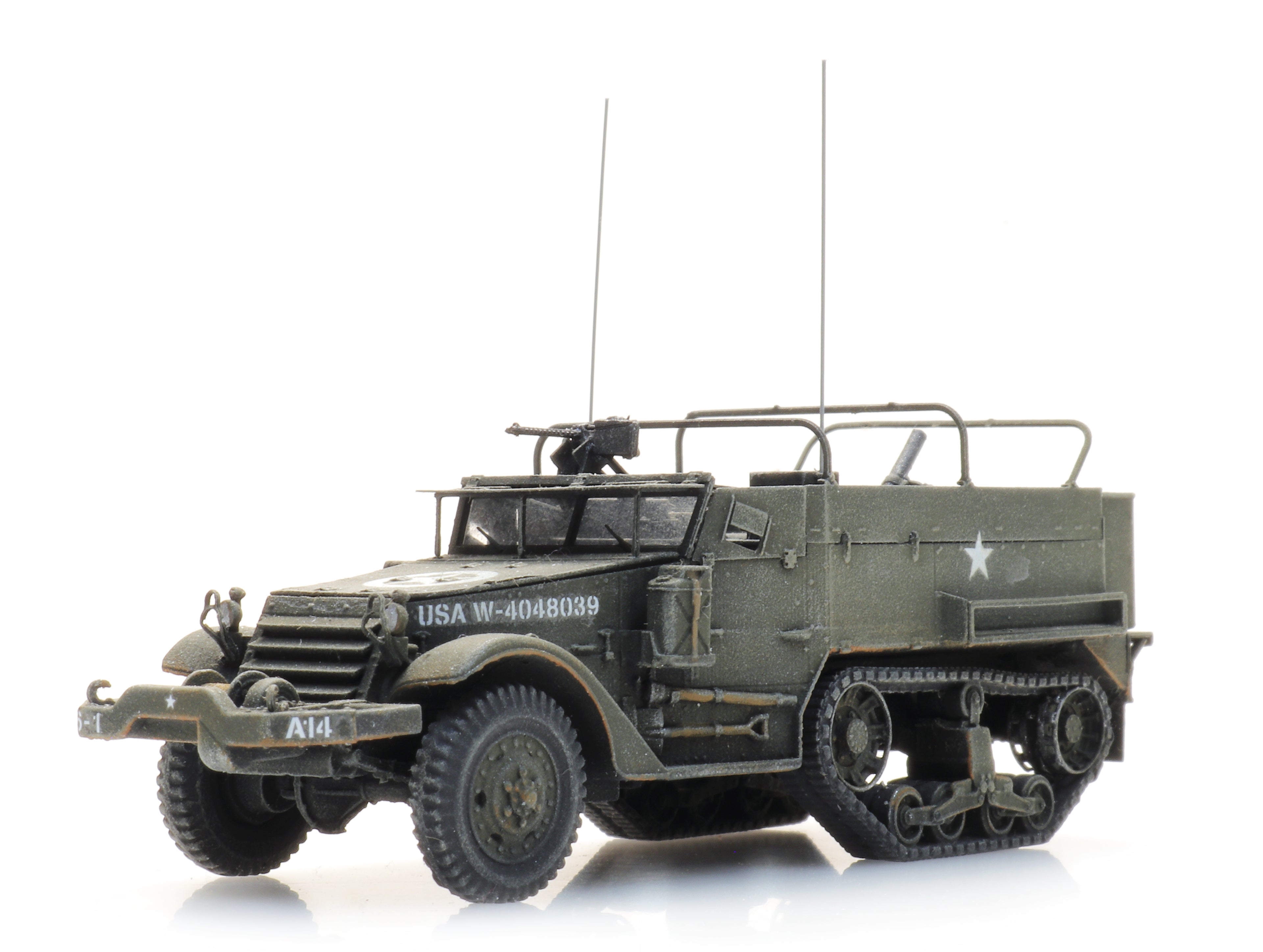 Artitec US M4A1 Halftrack 81mm Mortar 6870438 – 1:87 HO Scale Model
