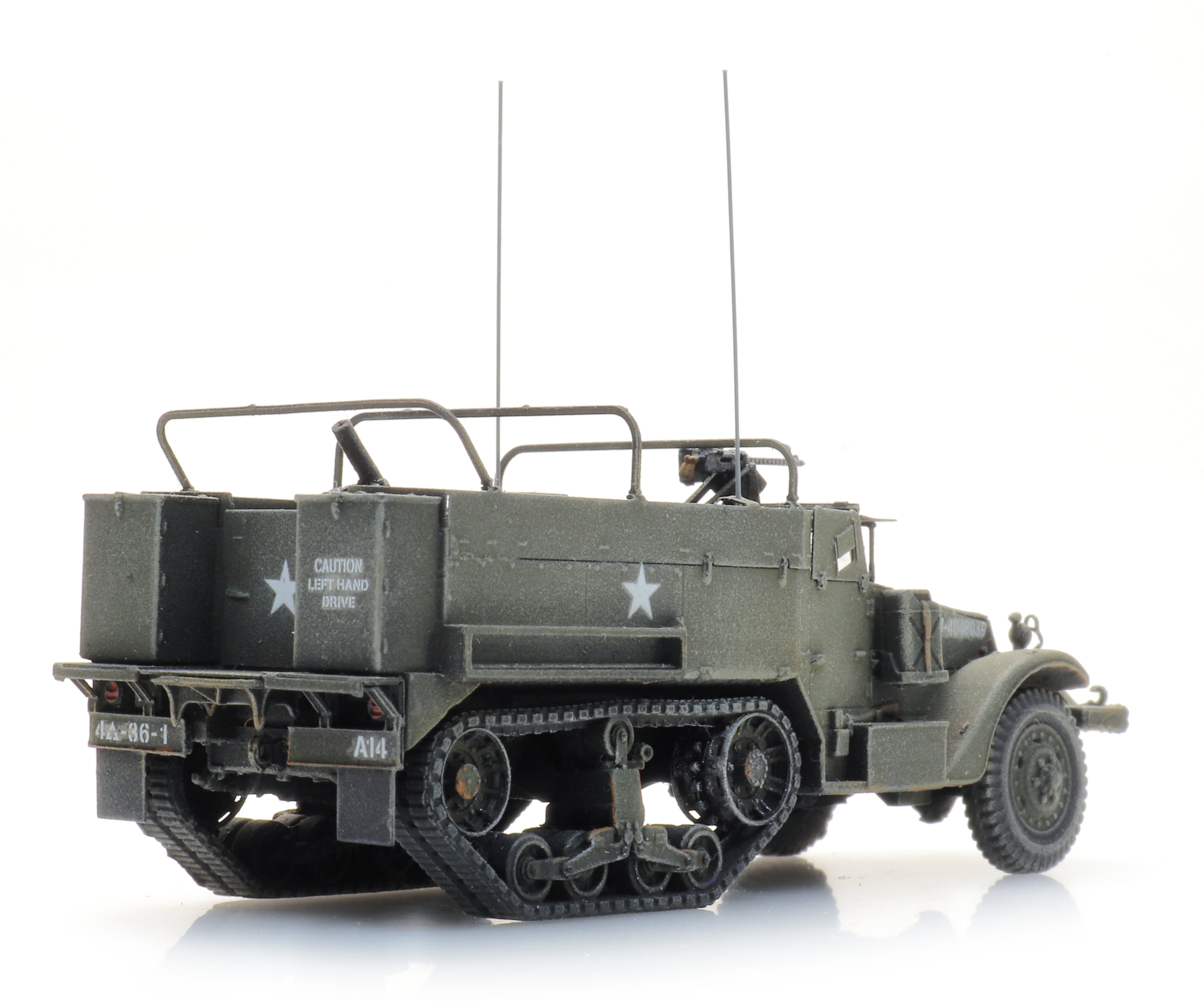 Artitec US M4A1 Halftrack 81mm Mortar 6870438 – 1:87 HO Scale Model