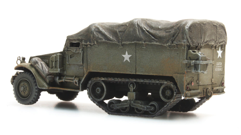 Artitec US M3A1 Half-track Personnel Carrier Train Load 6870439 – 1:87 HO Scale Model