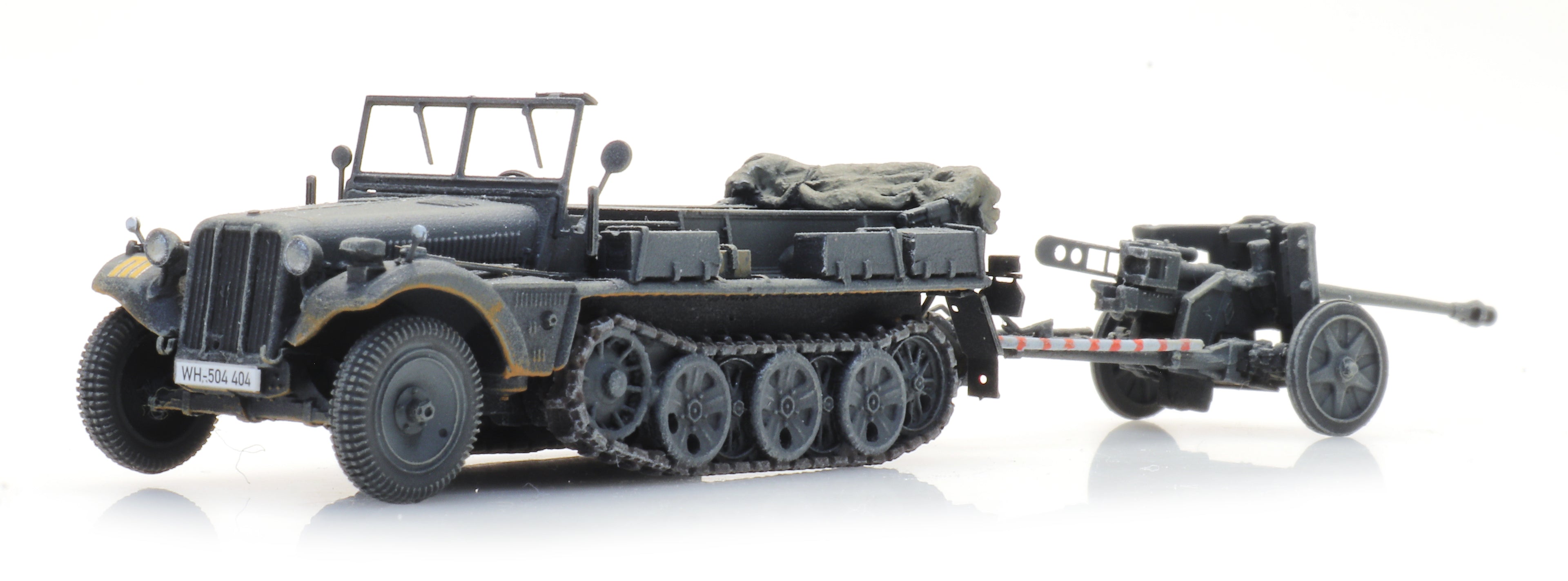 Artitec German Sd.Kfz. 10 with Pak 38 Gray 6870488 1:87 HO
