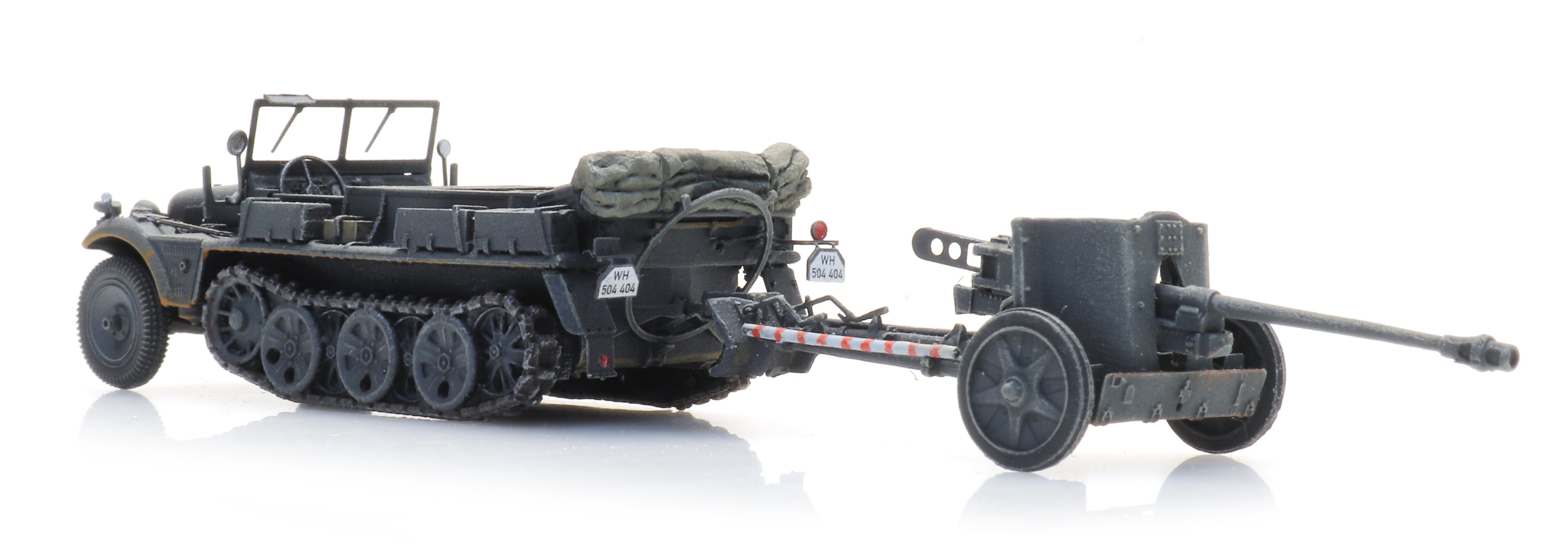 Artitec German Sd.Kfz. 10 with Pak 38 Gray 6870488 1:87 HO