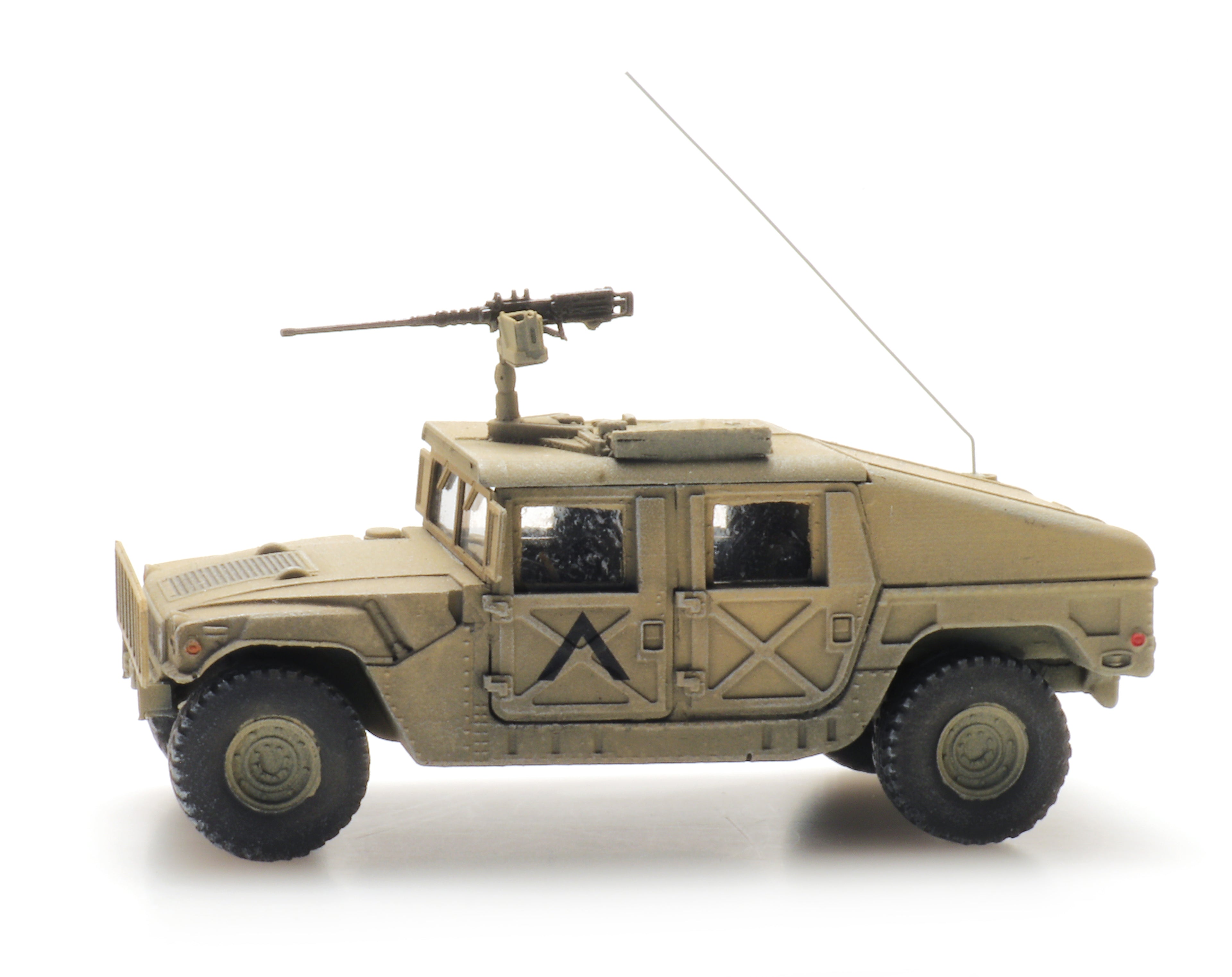 Artitec 6870538 US Humvee Desert Armored .50 MG 1:87 HO Scale Model