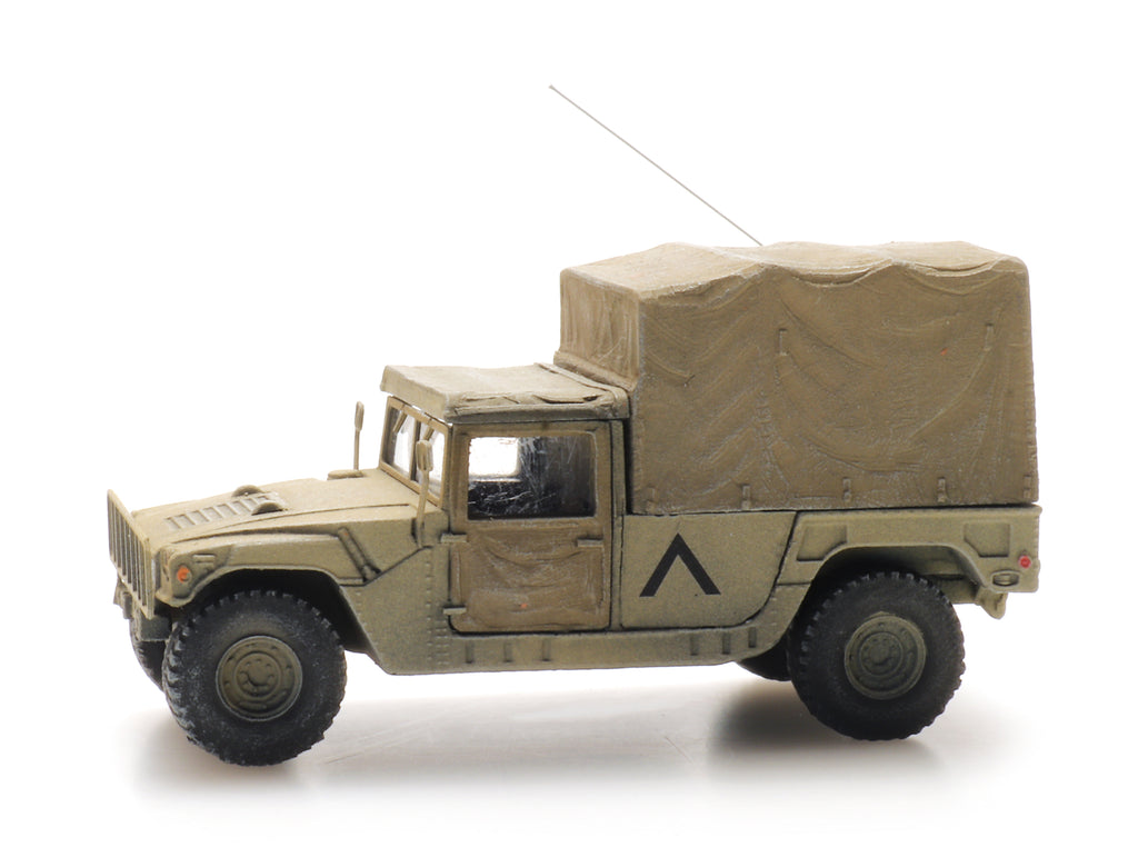 Artitec 6870542 US HMMWV Desert Cargo TK-HQ Unit 1:87 HO Scale Model