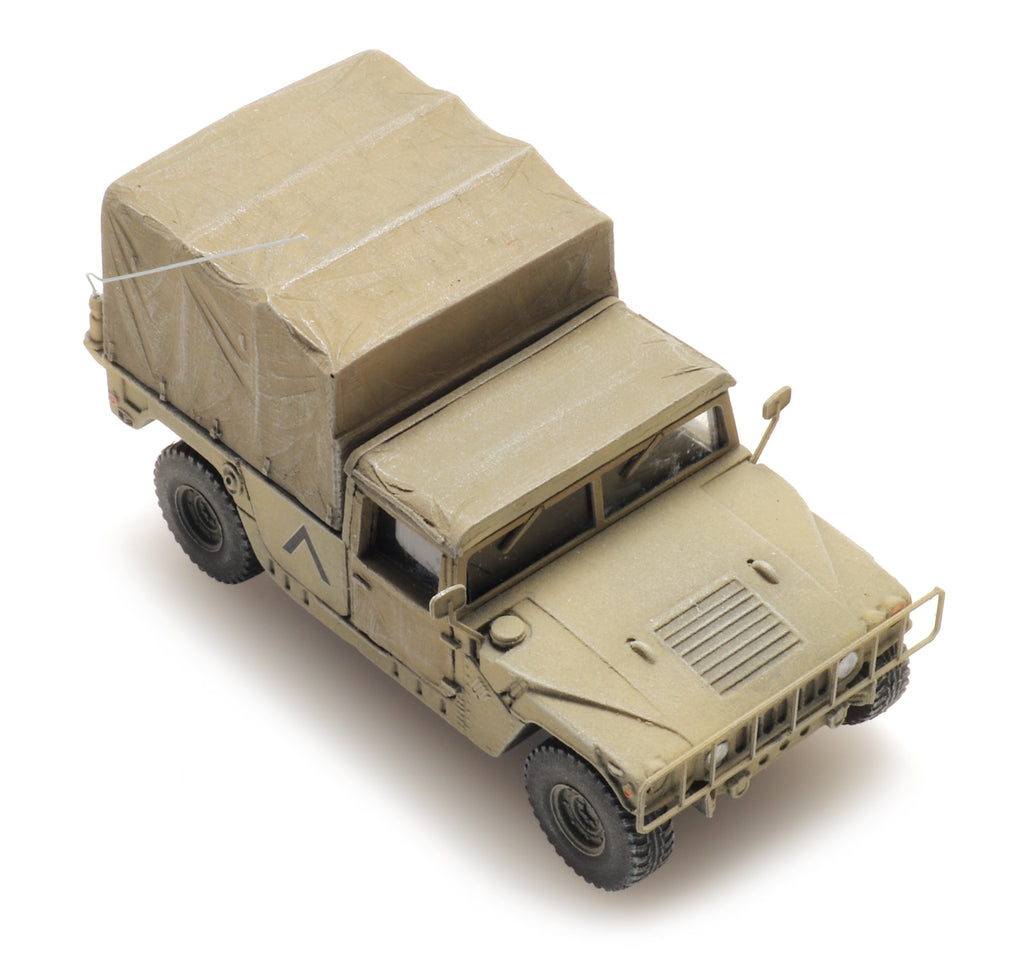 Artitec 6870542 US HMMWV Desert Cargo TK-HQ Unit 1:87 HO Scale Model