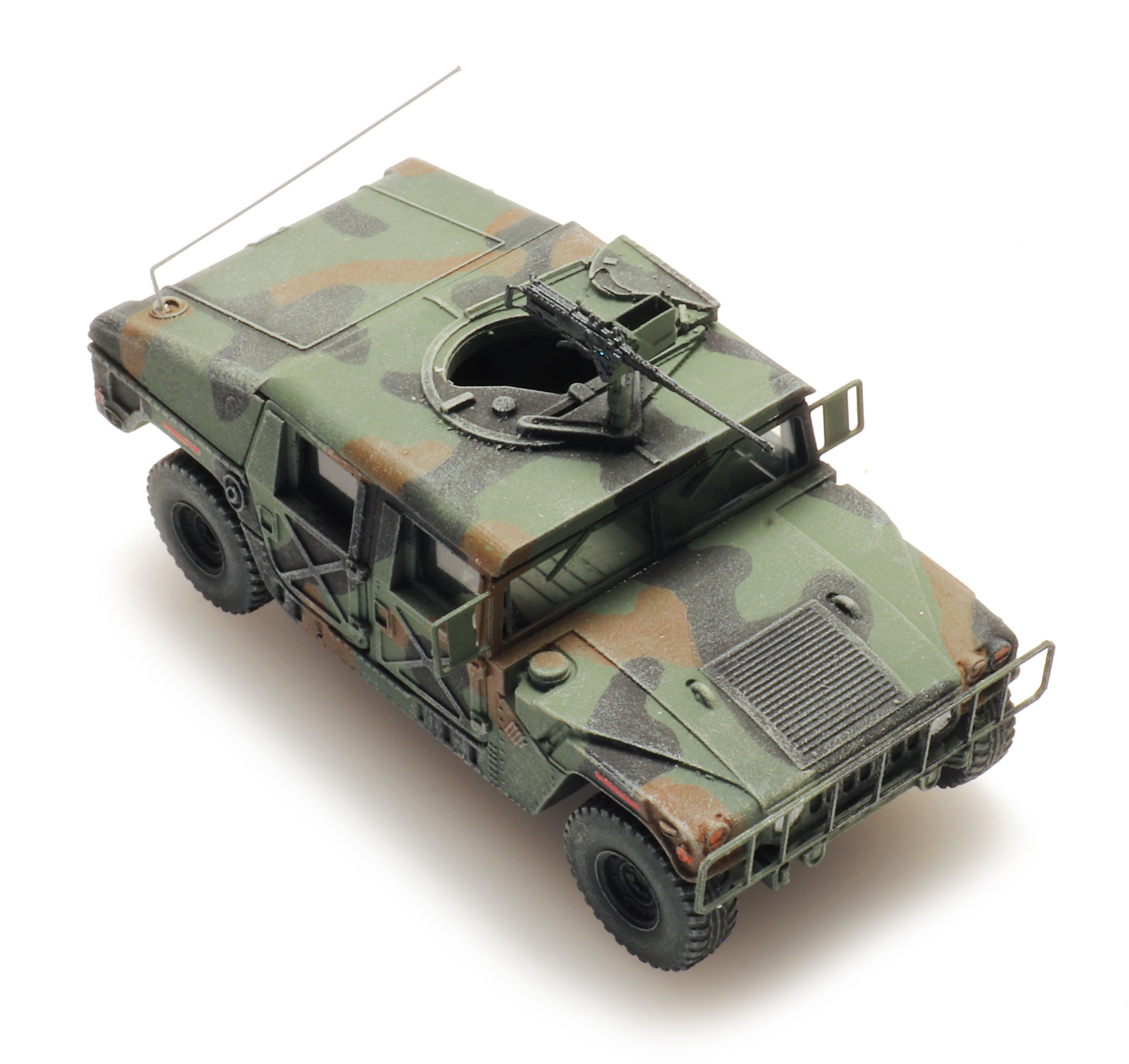 Artitec 6870543 US Humvee Camo Armored 0.50 MG TK/INF 1:87 HO Scale Model