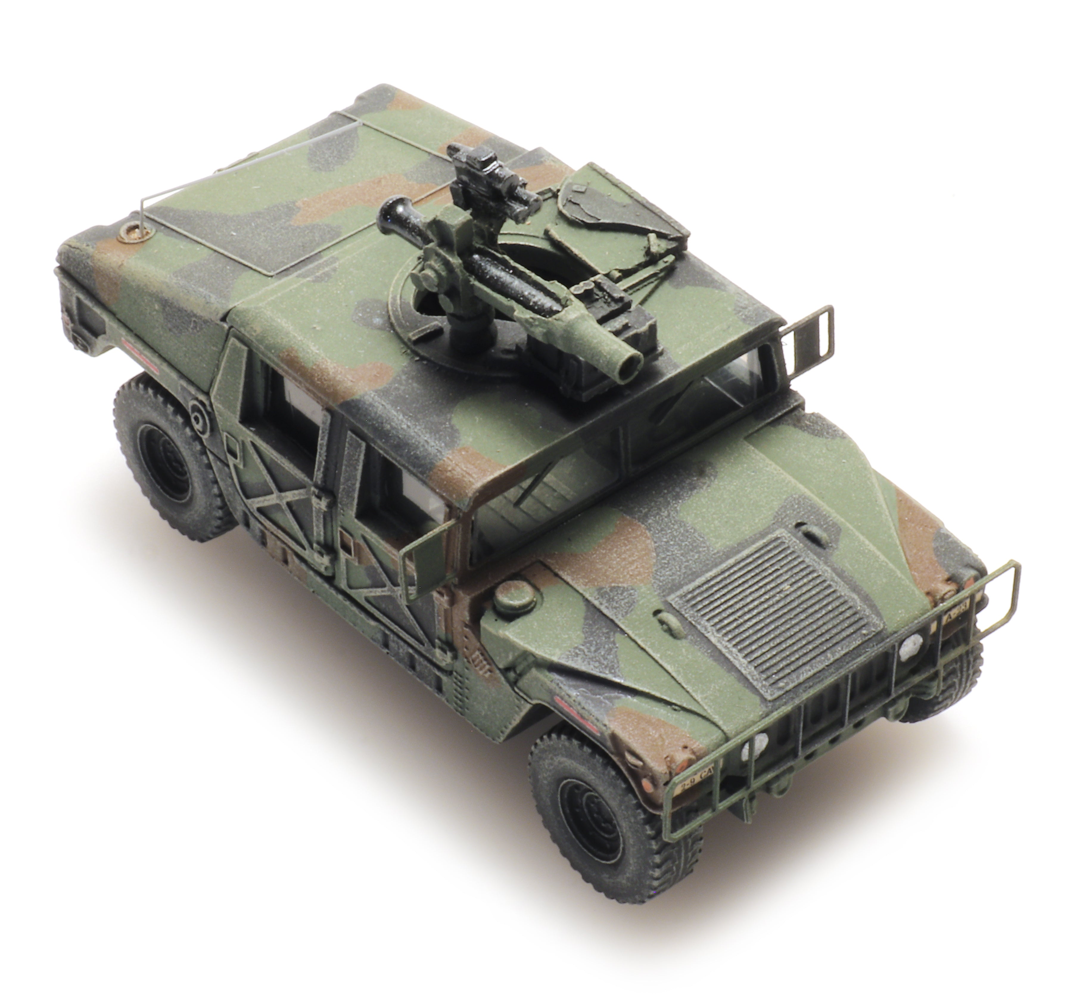 Artitec 6870544 US Humvee Camo Armored TOW 1:87 HO Scale Model