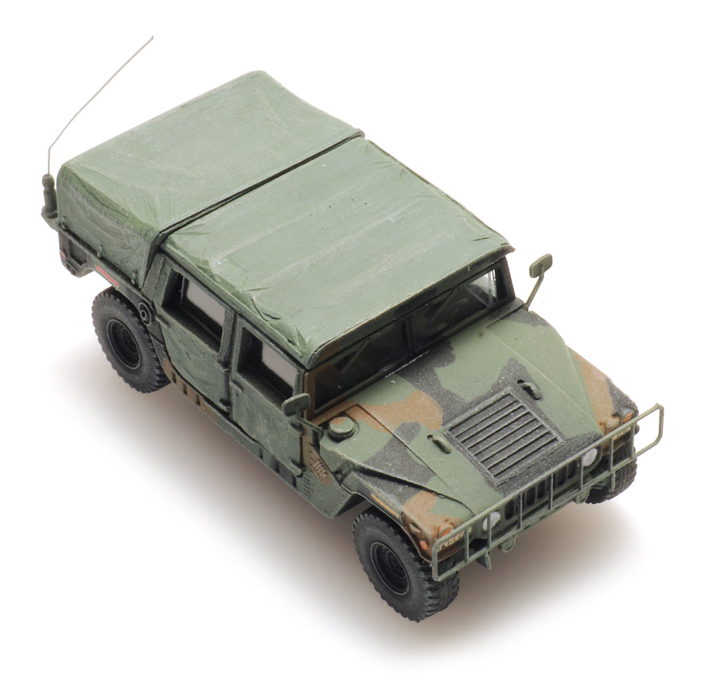Artitec 6870552 US Humvee Camo Jeep TK/INF 1:87 HO Scale Model