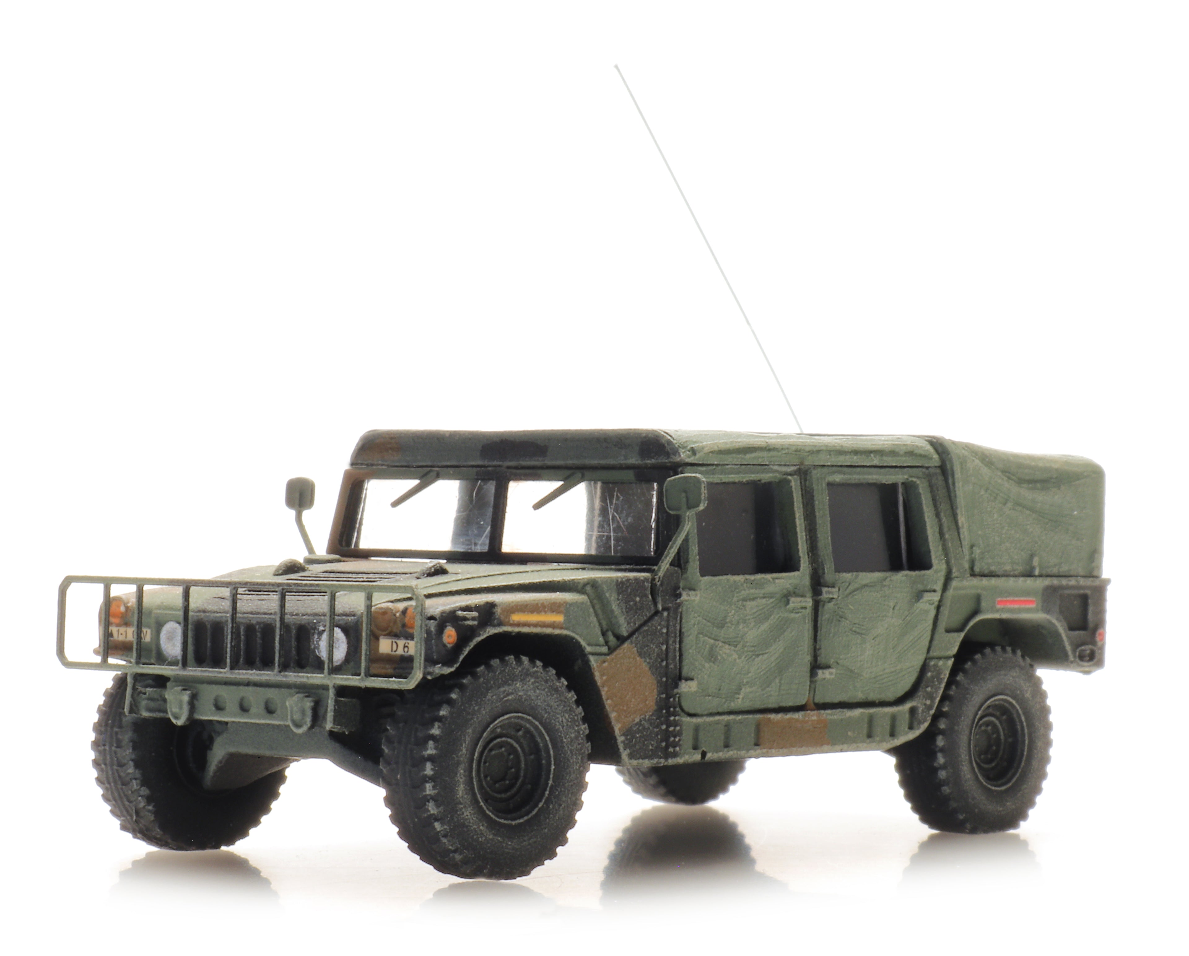 Artitec 6870552 US Humvee Camo Jeep TK/INF 1:87 HO Scale Model