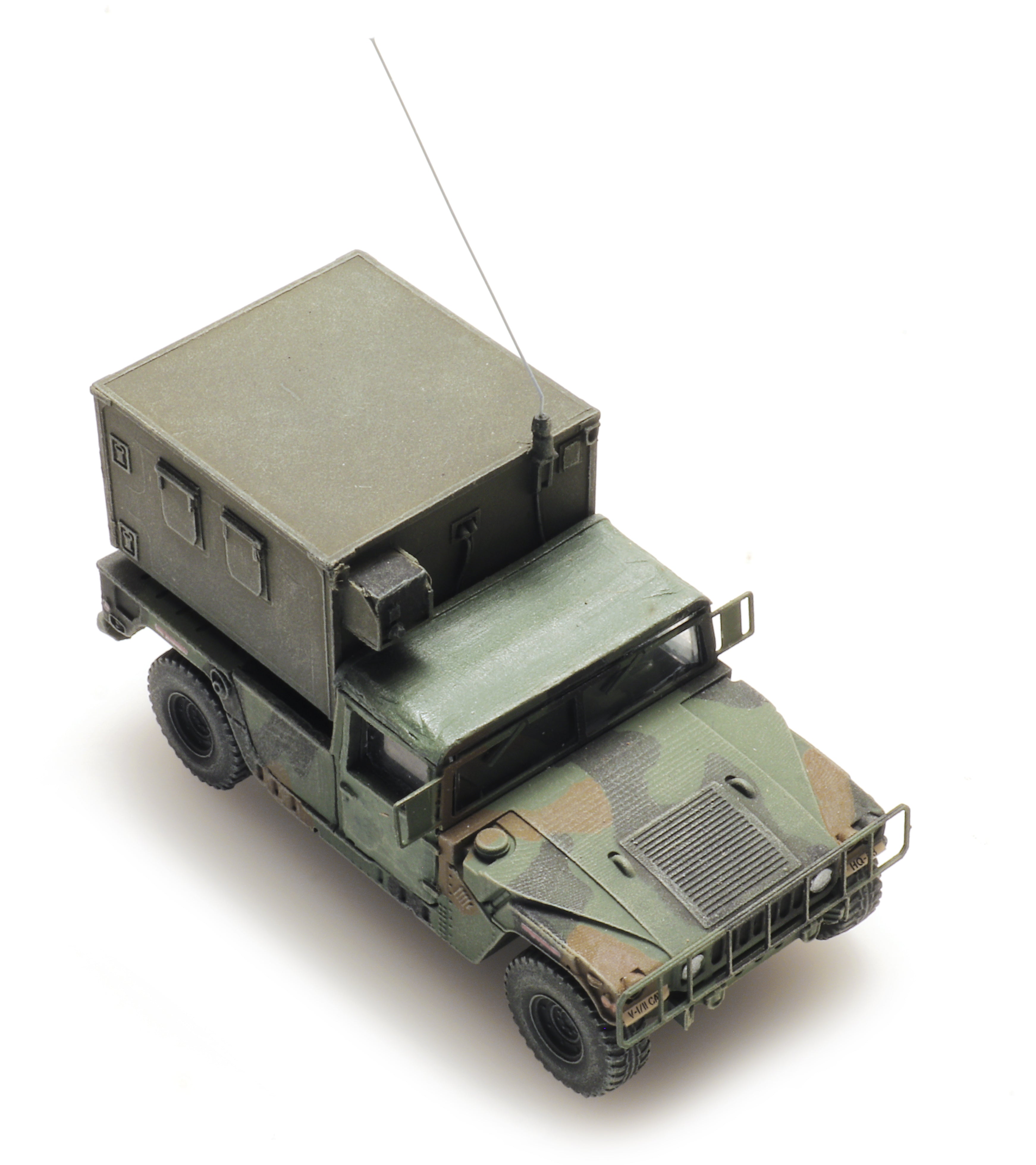 Artitec 6870553 US Humvee Camo Shelter TK-HQ Unit 1:87 HO Scale Model