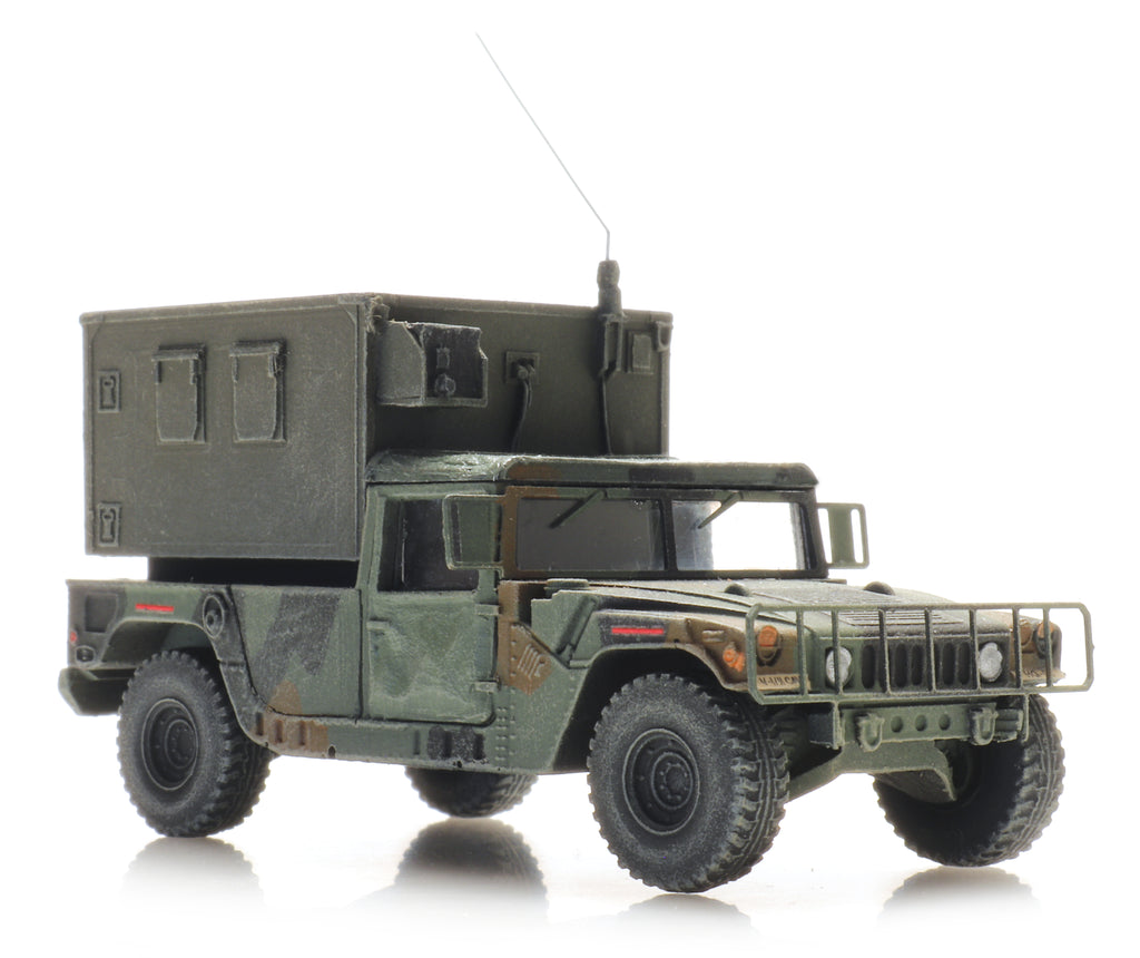 Artitec 6870553 US Humvee Camo Shelter TK-HQ Unit 1:87 HO Scale Model