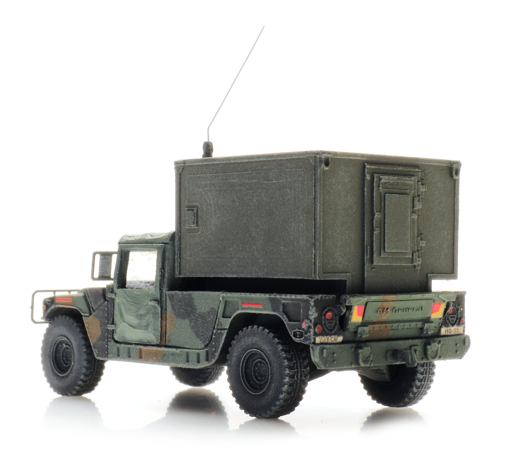 Artitec 6870553 US Humvee Camo Shelter TK-HQ Unit 1:87 HO Scale Model