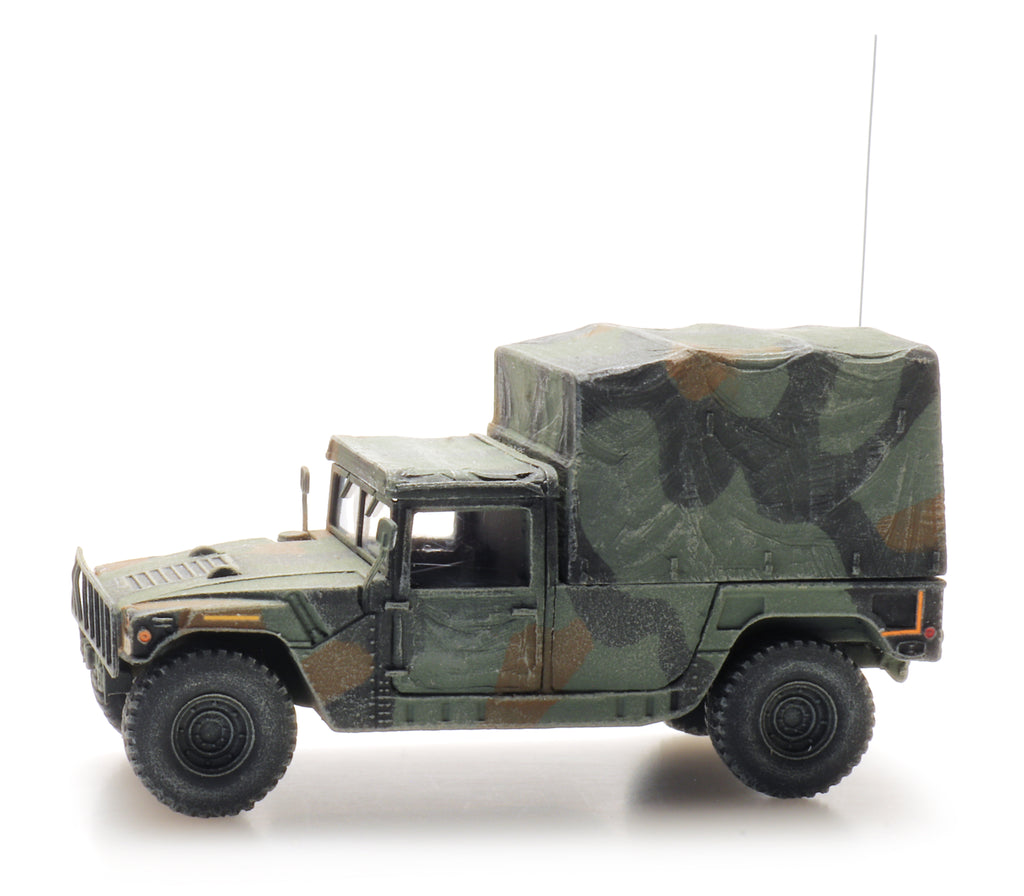 Artitec 6870554 US HMMWV Camo Cargo TK-HQ Unit 1:87 HO Scale Model