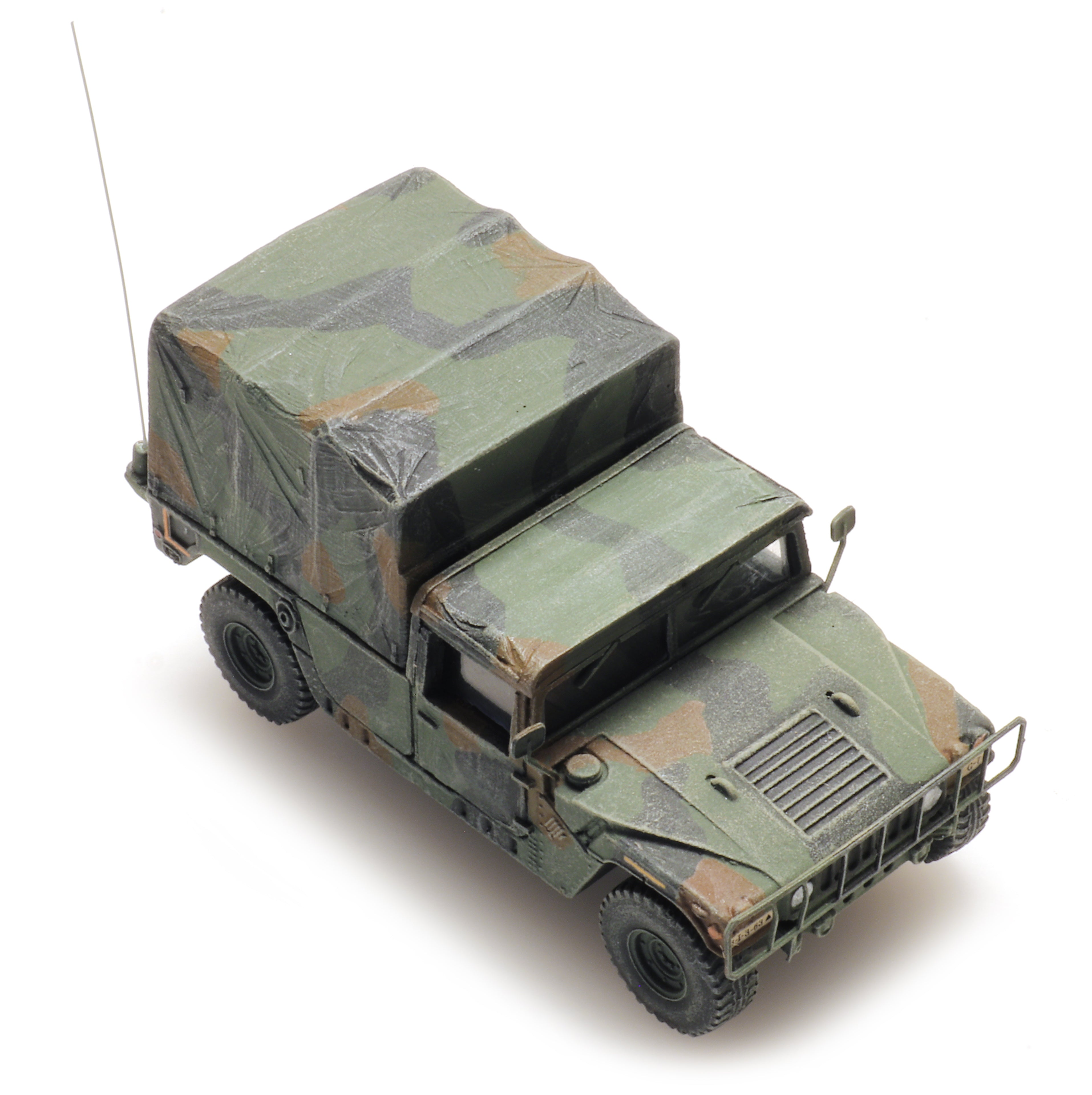 Artitec 6870554 US HMMWV Camo Cargo TK-HQ Unit 1:87 HO Scale Model