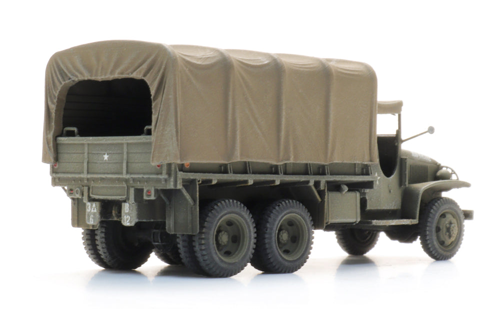 Artitec US GMC CCKW-353 Cargo Truck with Canvas Cover 1:87 HO Scale Model