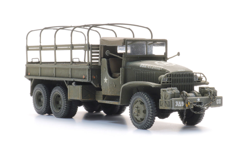 Artitec US GMC CCKW-353 Cargo Truck with Open Bed 1:87 HO Scale Model