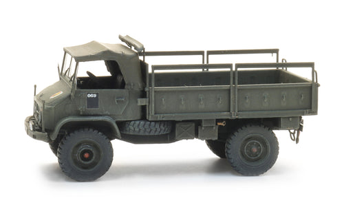 Artitec Belgian Unimog 404S Open-Bed Truck Green 1:87 HO Scale