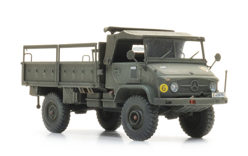 Artitec Belgian Unimog 404S Open-Bed Truck Green 1:87 HO Scale