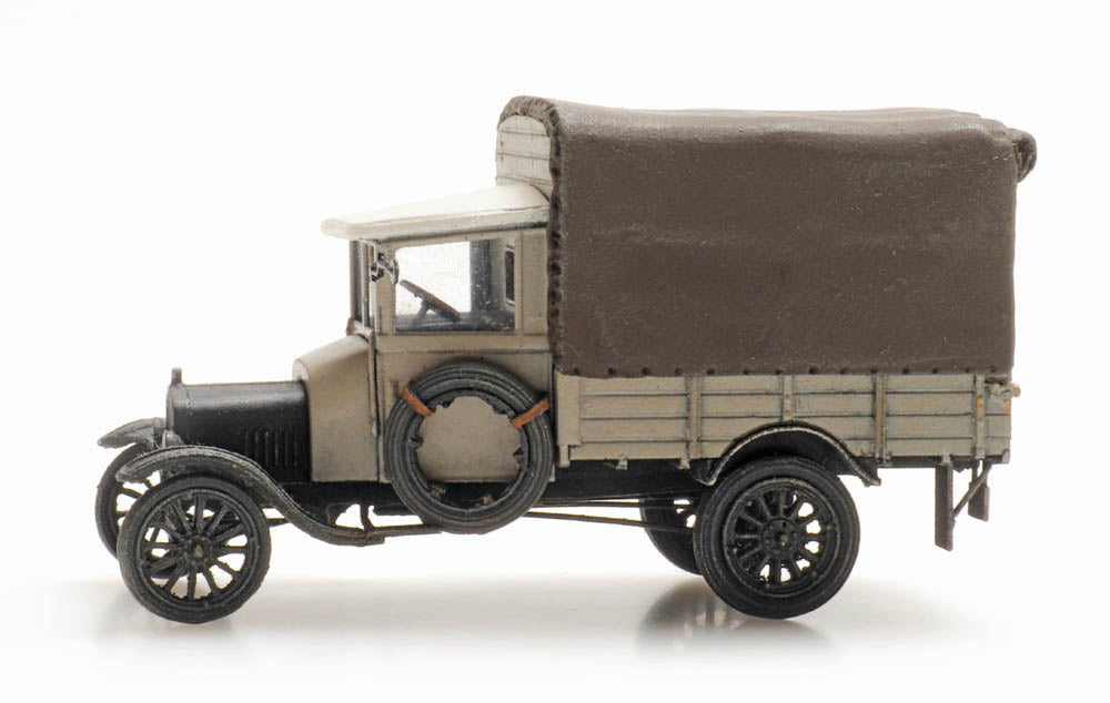 Artitec 387.470 Ford Model TT covered cargo truck in grey – 1:87 HO scale