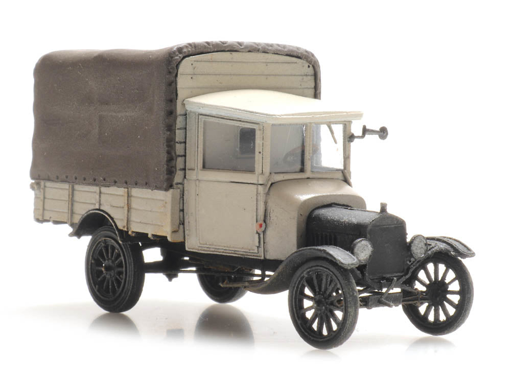 Artitec 387.470 Ford Model TT covered cargo truck in grey – 1:87 HO scale