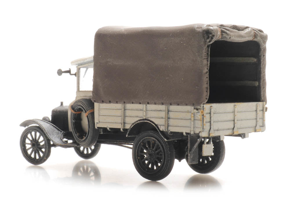 Artitec 387.470 Ford Model TT covered cargo truck in grey – 1:87 HO scale