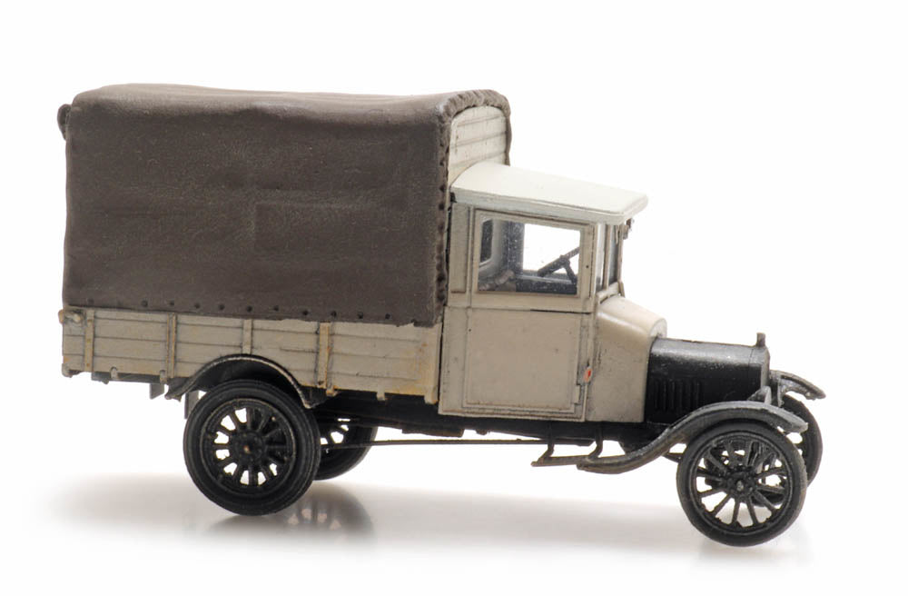 Artitec 387.470 Ford Model TT covered cargo truck in grey – 1:87 HO scale