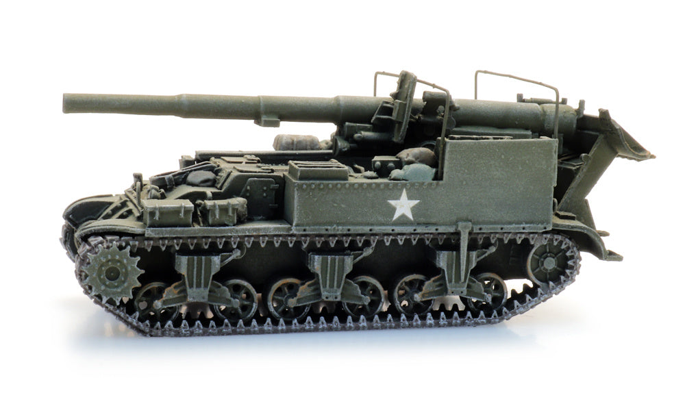 Artitec US M12 155mm Gun Motor Carriage in olive drab, 1:87 HO scale, item 387.78