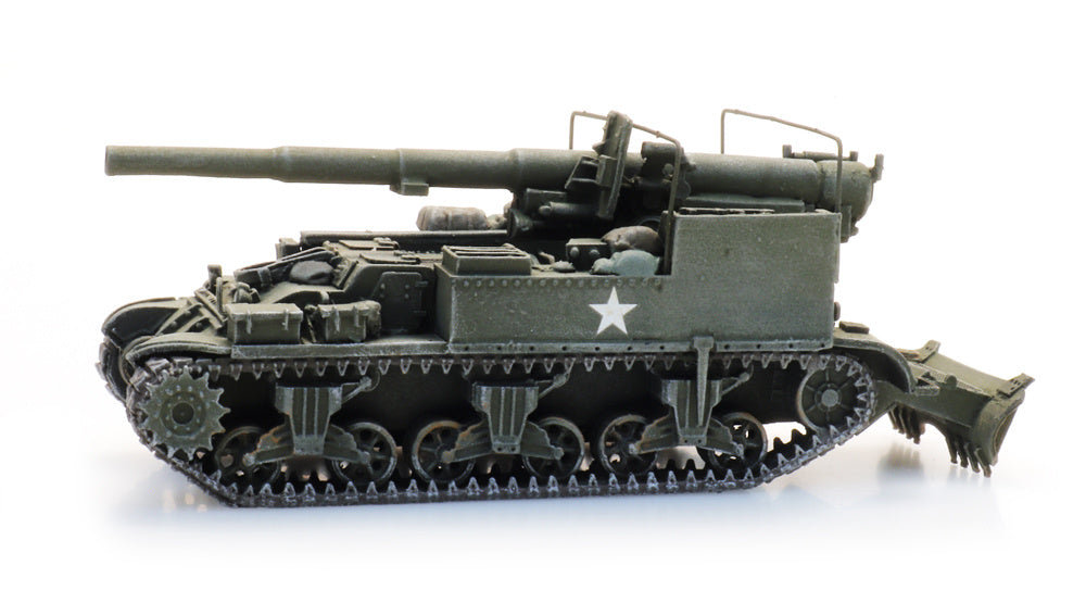 Artitec US M12 155mm Gun Motor Carriage in olive drab, 1:87 HO scale, item 387.78