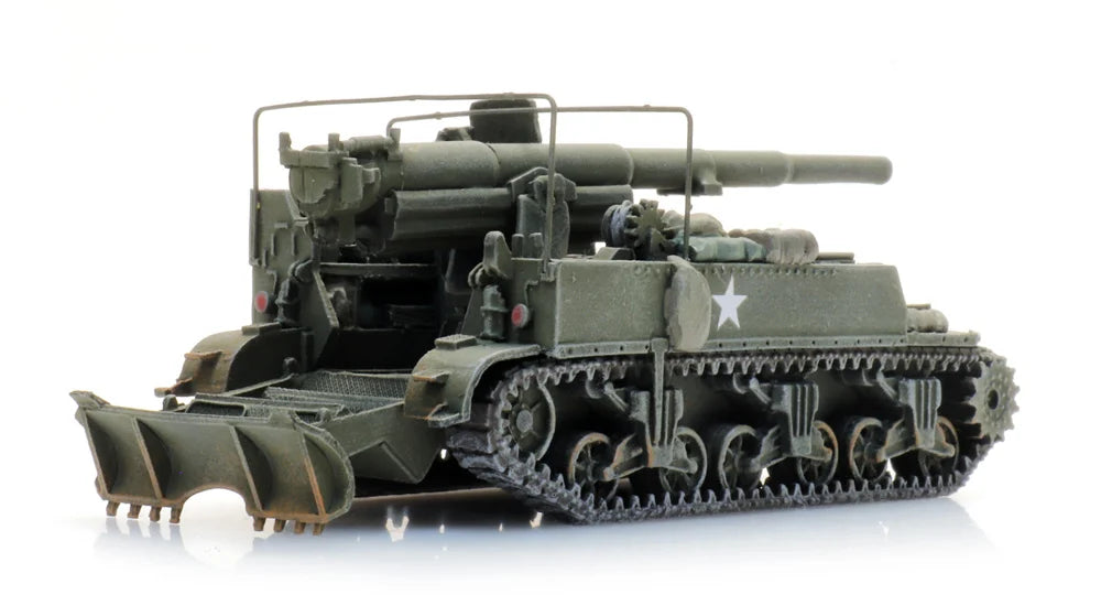 Artitec US M12 155mm Gun Motor Carriage in olive drab, 1:87 HO scale, item 387.78