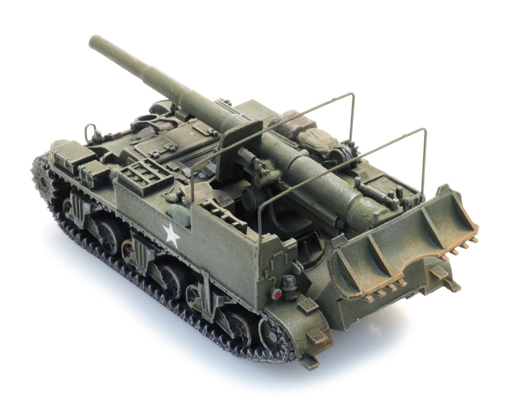 Artitec US M12 155mm Gun Motor Carriage in olive drab, 1:87 HO scale, item 387.78