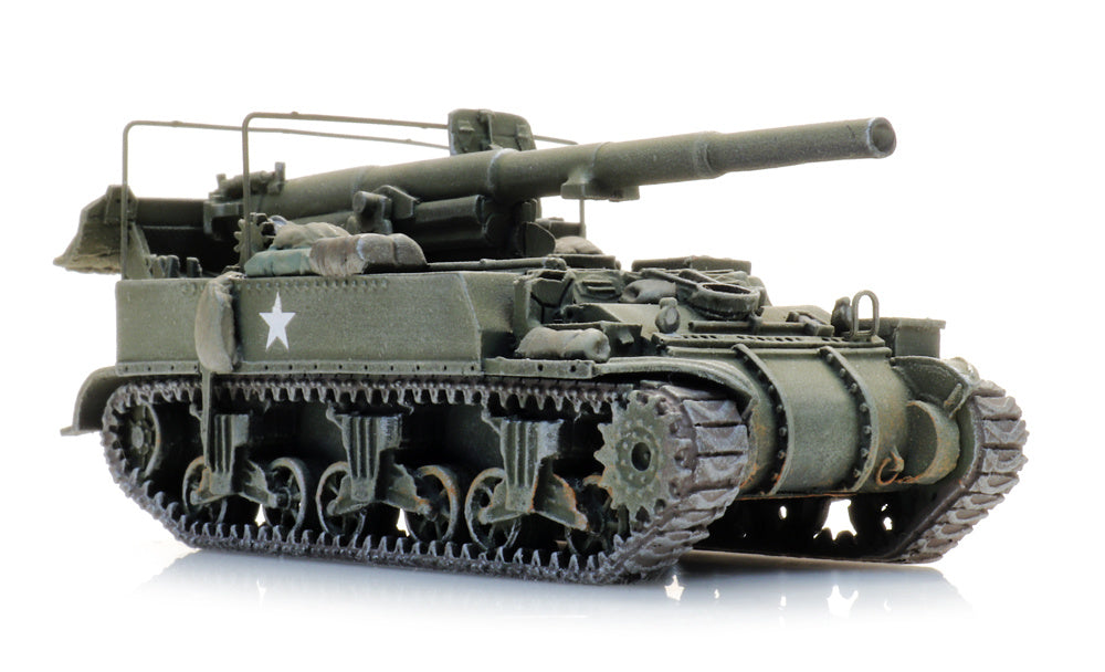 Artitec US M12 155mm Gun Motor Carriage in olive drab, 1:87 HO scale, item 387.78