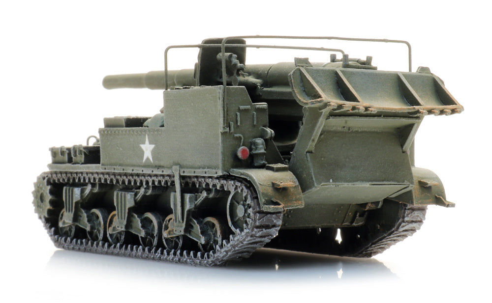 Artitec US M12 155mm Gun Motor Carriage in olive drab, 1:87 HO scale, item 387.78
