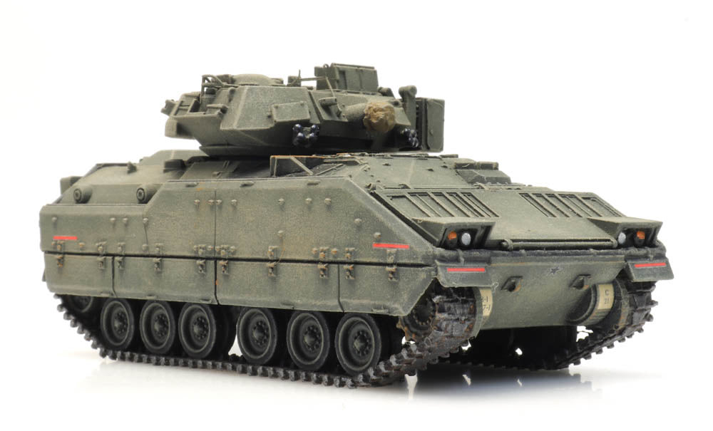 Artitec 6870264 US M2 IFV Bradley Forest Green Train Load 1:87 HO Scale Model
