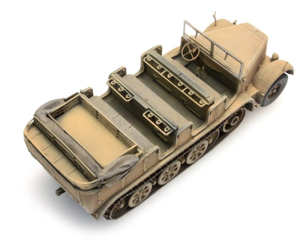 Artitec 6870066 German Sd.Kfz. 7 8t Afrikakorps half-track in desert yellow – 1:87 HO scale