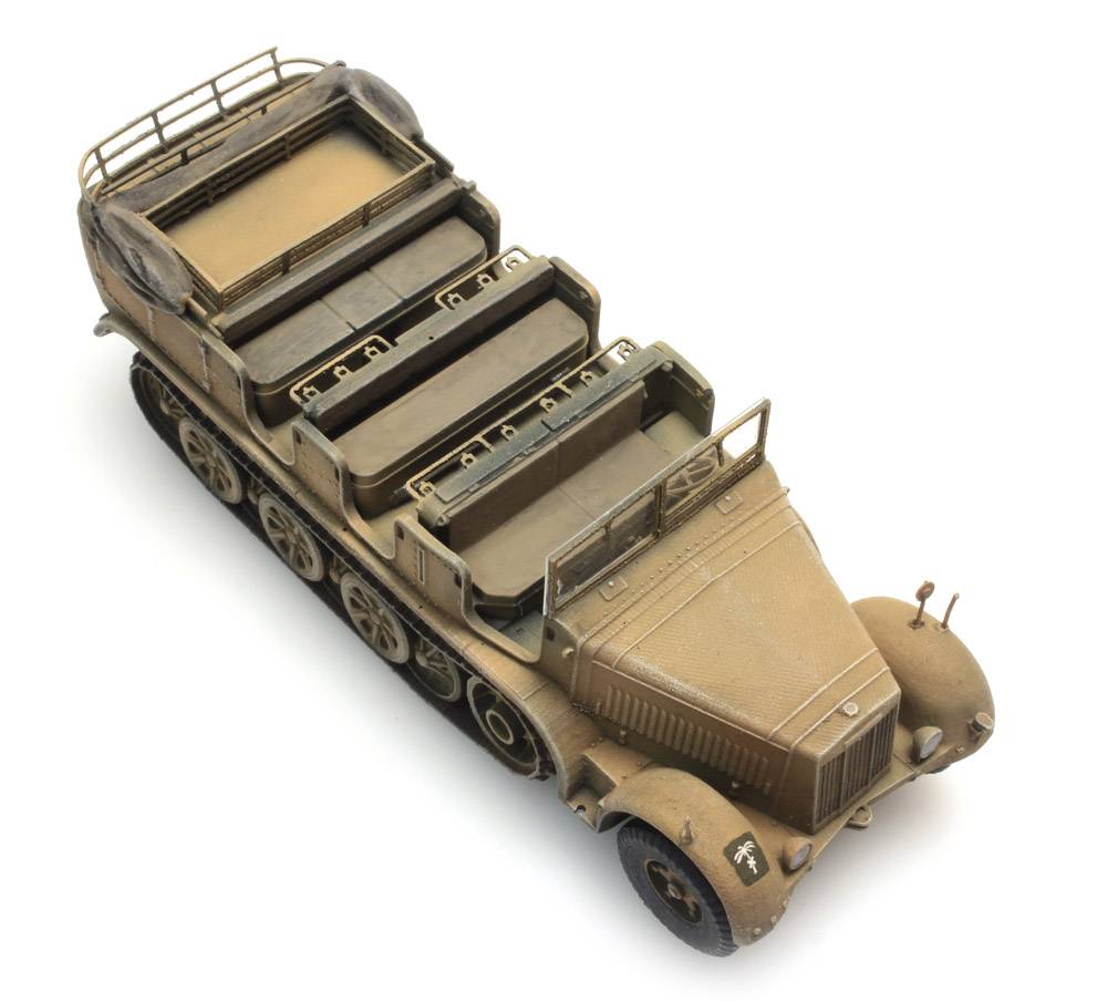 Artitec 6870066 German Sd.Kfz. 7 8t Afrikakorps half-track in desert yellow – 1:87 HO scale
